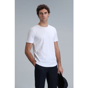 Lufian 111020203 Beyaz Erkek T-shirt