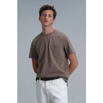 Lufian 111020218 Felix Açık Kahverengi Erkek T-shirt