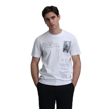 Lufian 111020219 Beyaz Erkek T-shirt