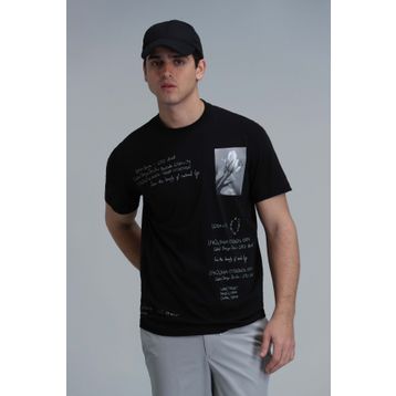 Lufian 111020219 Siyah Erkek T-shirt