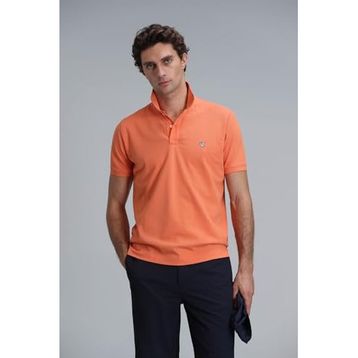 Lufian 111040164 Laon K.Turuncu Smart Polo Erkek T-shirt