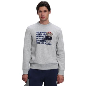 Lufian 112030118 Gri Erkek Sweatshirt