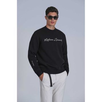 Lufian 112030137 Siyah Loved Erkek Sweatshirt