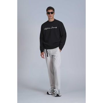 Lufian 112030137 Siyah Loved Erkek Sweatshirt