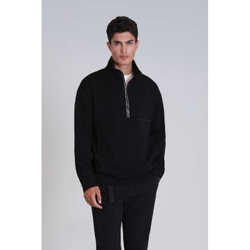 Lufian 112030142 Siyah Howe Erkek Sweatshirt