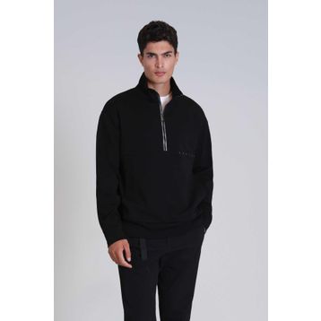 Lufian 112030142 Siyah Howe Erkek Sweatshirt