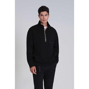 Lufian 112030142 Siyah Howe Erkek Sweatshirt