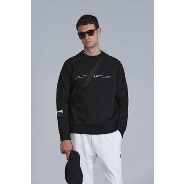 Lufian 112030144 Squire Siyah Erkek Sweatshirt