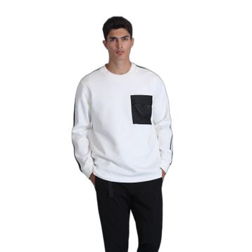 Lufian 112030153 Kırık Beyaz Erkek Sweatshirt