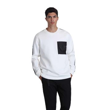 Lufian 112030153 Kırık Beyaz Erkek Sweatshirt