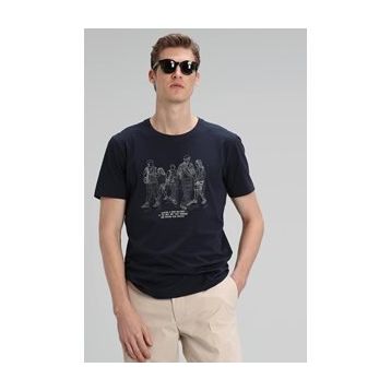 Lufian Colors Modern Grafik Siyah Erkek T-shirt