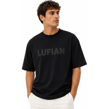 Lufian Oscar Modern Grafik Siyah Tişört