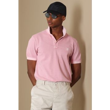Lufian Vernon Spor Polo Açık Pembe Erkek T-Shirt
