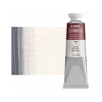 Lukas 1862 Seri 1 No 0004 Çinko Beyaz 37 ml Yağlı Boya