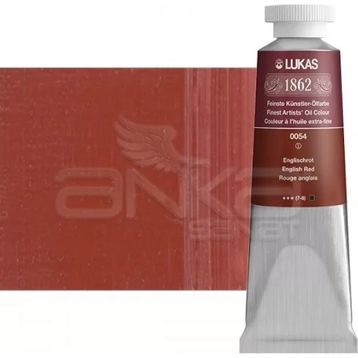 Lukas 1862 Seri 1 No 0054 İngiliz Kırmızı Açık 37 ML Yağlı Boya