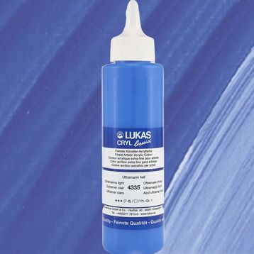 Lukas Liquid Seri 1 Ultramarin Açık 250 ml Akrilik Boya