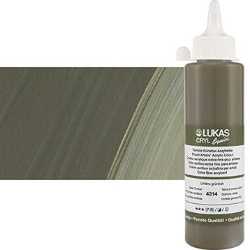 Lukas Liquid Yeşil Umber 250ml Akrilik Boya