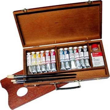 Lukas Studio 6057 Beechwood Box Ahşap Kutu Yağlı Boya Seti