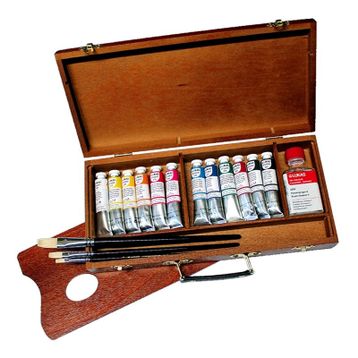 Lukas Studio 6057 Beechwood Box Ahşap Kutu Yağlı Boya Seti