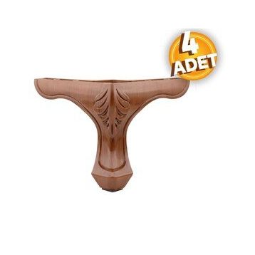 Lukens Kahverengi 14 cm Ahşap Desenli Baza Ayağı