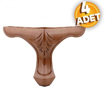 Lukens Kahverengi 14 cm Ahşap Desenli Baza Ayağı