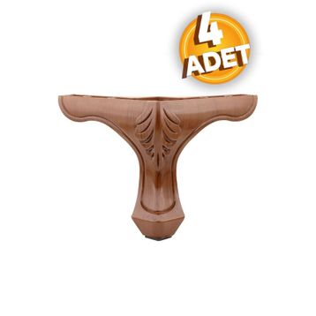 Lukens Kahverengi 14 cm Ahşap Desenli Baza Ayağı
