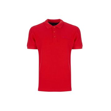Lumberjack 101079288 2M CT953 Kırmızı Polo Yaka Baskılı Erkek T-Shirt