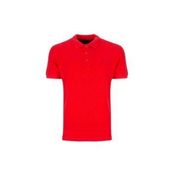 Lumberjack 101079288 2M CT953 Kırmızı Polo Yaka Baskılı Erkek T-Shirt