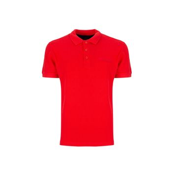 Lumberjack 101079288 2M CT953 Kırmızı Polo Yaka Baskılı Erkek T-Shirt