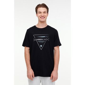 Lumberjack 11C-ELG22001 ML CRIS 4FX Siyah Kısa Kollu Erkek T-Shirt
