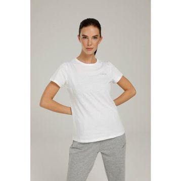 Lumberjack 1W CT122 Siyah Basıc C Neck Kadın T-Shirt