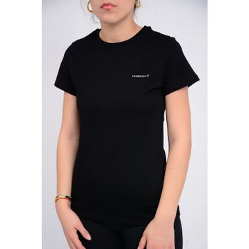 Lumberjack 1W CT122 Siyah Basıc C Neck Kadın T-Shirt