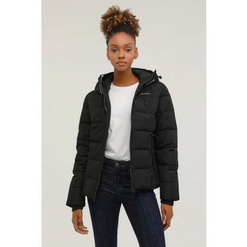 Lumberjack 2W W-SN31 Apreski Coat 2PR Siyah Kadın Mont