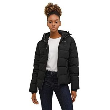 Lumberjack 2W W-SN31 Apreski Coat 2PR Siyah Kadın Mont