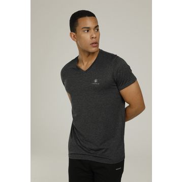 Lumberjack Ct104 Basic Pes V Neck Siyah Erkek T-shirt