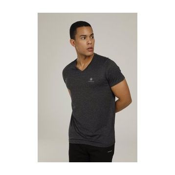Lumberjack Ct104 Basic Pes V Neck Siyah Erkek T-shirt