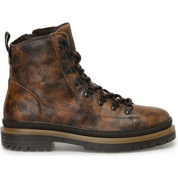 Lumberjack Esteves 3PR Kahverengi Deri Erkek Biker Bot