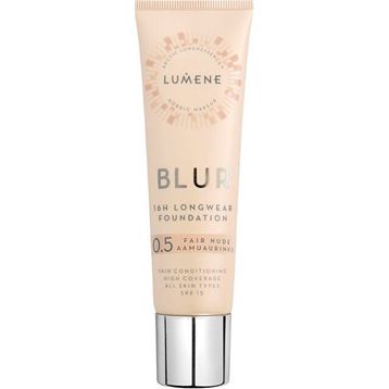 Lumene Blur 16H Longwear Fair Nude SPF 15 Gözenek Görünümünü Azaltan Yarı Mat Fondöten