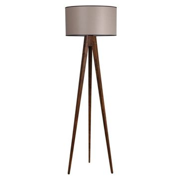 Lumexx Tripod Ceviz Silindir 82 Abajurlu Lambader