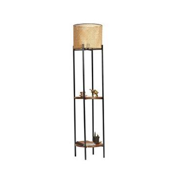 Lumexx Vega Siyah Rattan Başlıklı Lambader