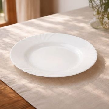 Luminarc Beyaz - 22.5 cm Cadix Temperli Yemek Tabağı