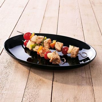Luminarc Temperli Barbekü 33 cm Siyah Servis Tabağı