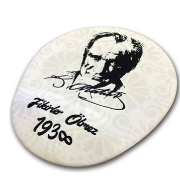 Lunatic LN-1938 Fikirler Ölmez Atatürk Desenli Ergonomik Suya Dayanıklı Bileklikli Mouse Pad