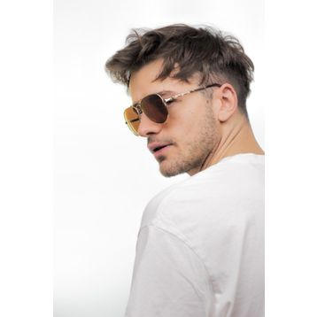 Lunox Unisex Gold Kahve Polarize Damla Güneş Gözlüğü