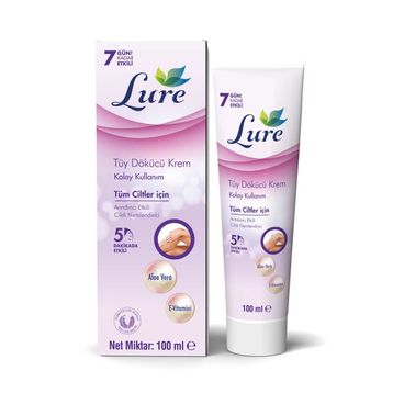 Lure 100 ml Tüm Ciltler için Tüy Dökücü Krem