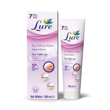 Lure 100 ml Tüm Ciltler için Tüy Dökücü Krem
