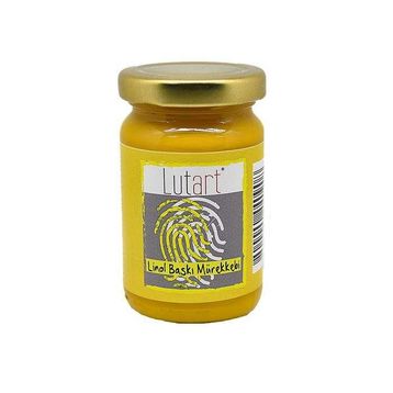 Lutart 5731164 100 ml Sarı Su Bazlı Linol Baskı Mürekkebi