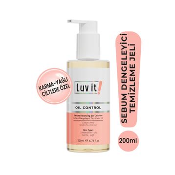 Luv It Sebum Dengeleyici Karma Yağlı Ciltler 200 ml Temizleme Jeli