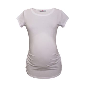 LuvmaBelly Maternity 2009-2015 Beyaz Hamile T-shirt