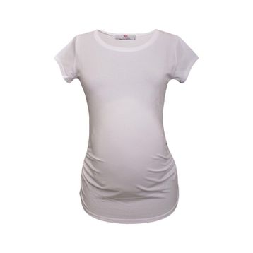 LuvmaBelly Maternity 2009-2015 Beyaz Hamile T-shirt